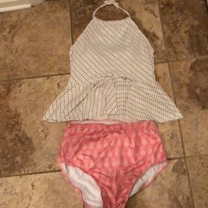 Billie Jo mixed media swim tankini